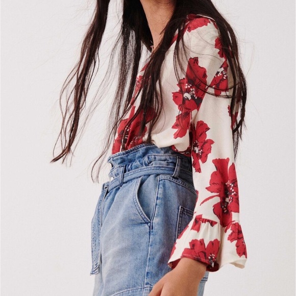 NWT ba&sh Keddy Blouse Top - Picture 3 of 15